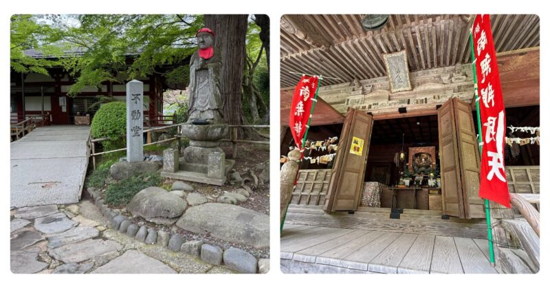 不動堂と弁財天堂