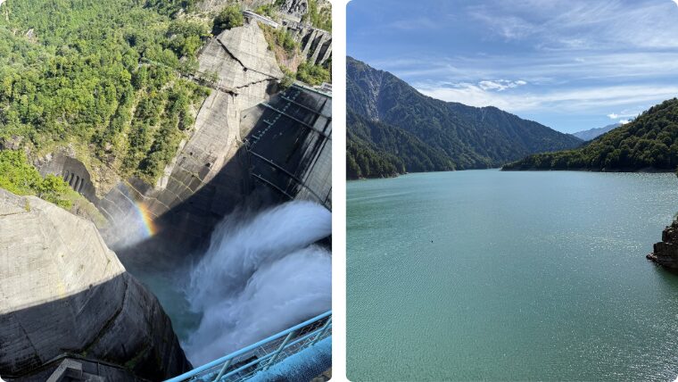 黒部ダムと黒部湖