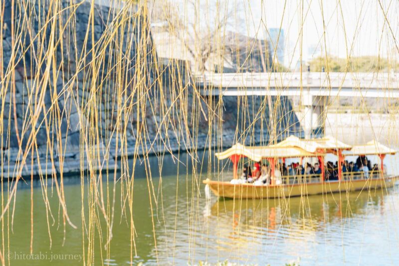 大阪城の外堀で乗れる舟